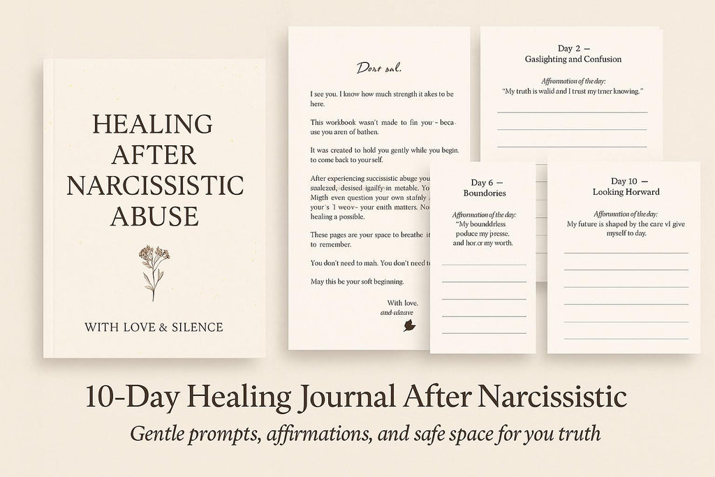 10-Day Narcissistic Abuse Recovery Workbook: Healing Journal with Self-Care Tips (PDF Download)