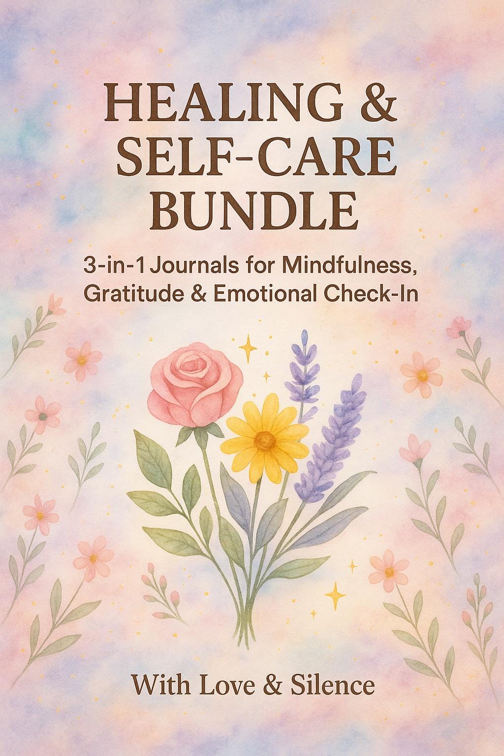 3-in-1 Daily Balance Bundle: Gratitude, Mindfulness & Emotional Check-In Printable Journals
