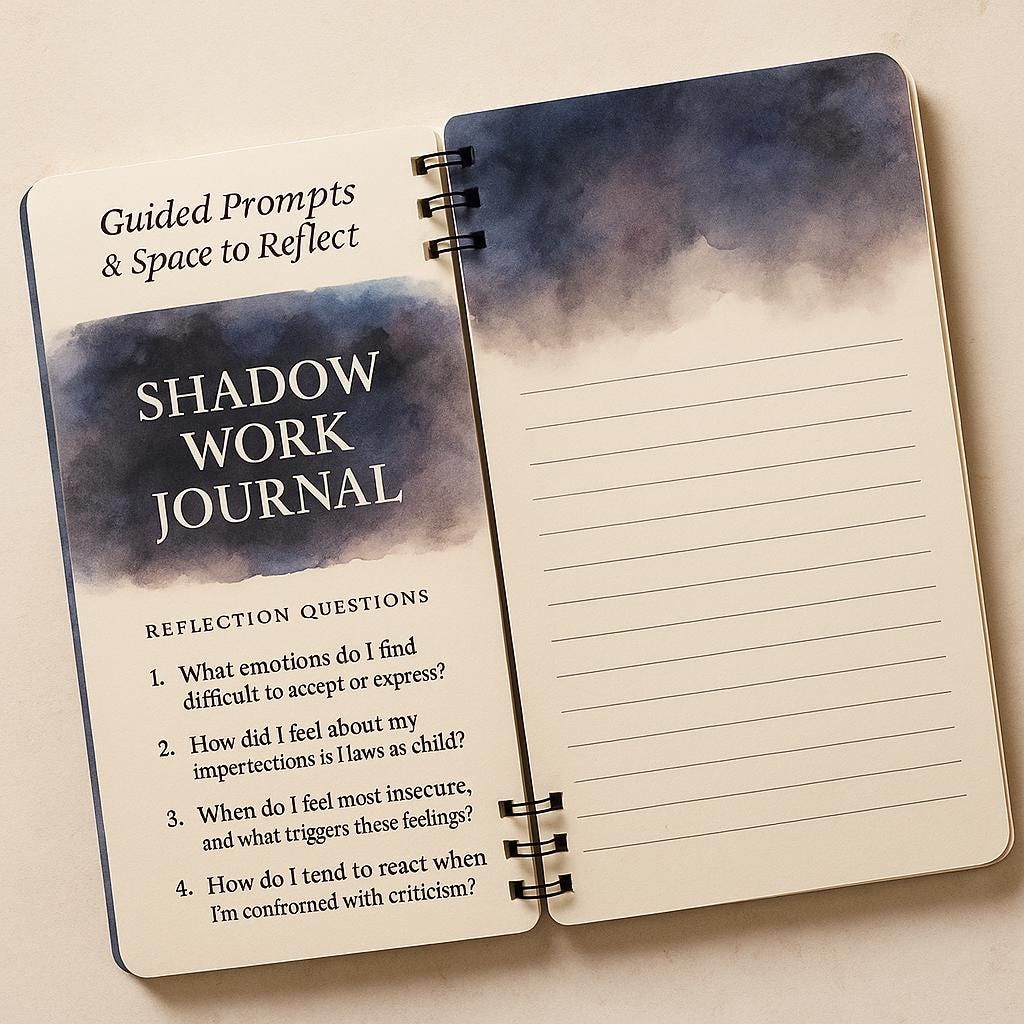 Shadow Work Journal: Digital PDF for Deep Self-Reflection & Inner Child Growth